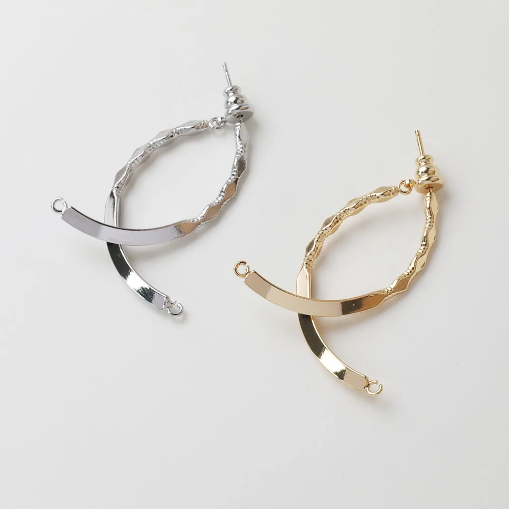 2Set 14K Gold Plated Simple Crescent Moon C-shaped Earrings Studs Jewelry DIY Making Handmade Supplies Material Accessories
2Set 14K Gold Plated Simple Crescent Moon C-shaped Earrings Studs Jewelry DIY Making Handmade Supplies Material Accessories