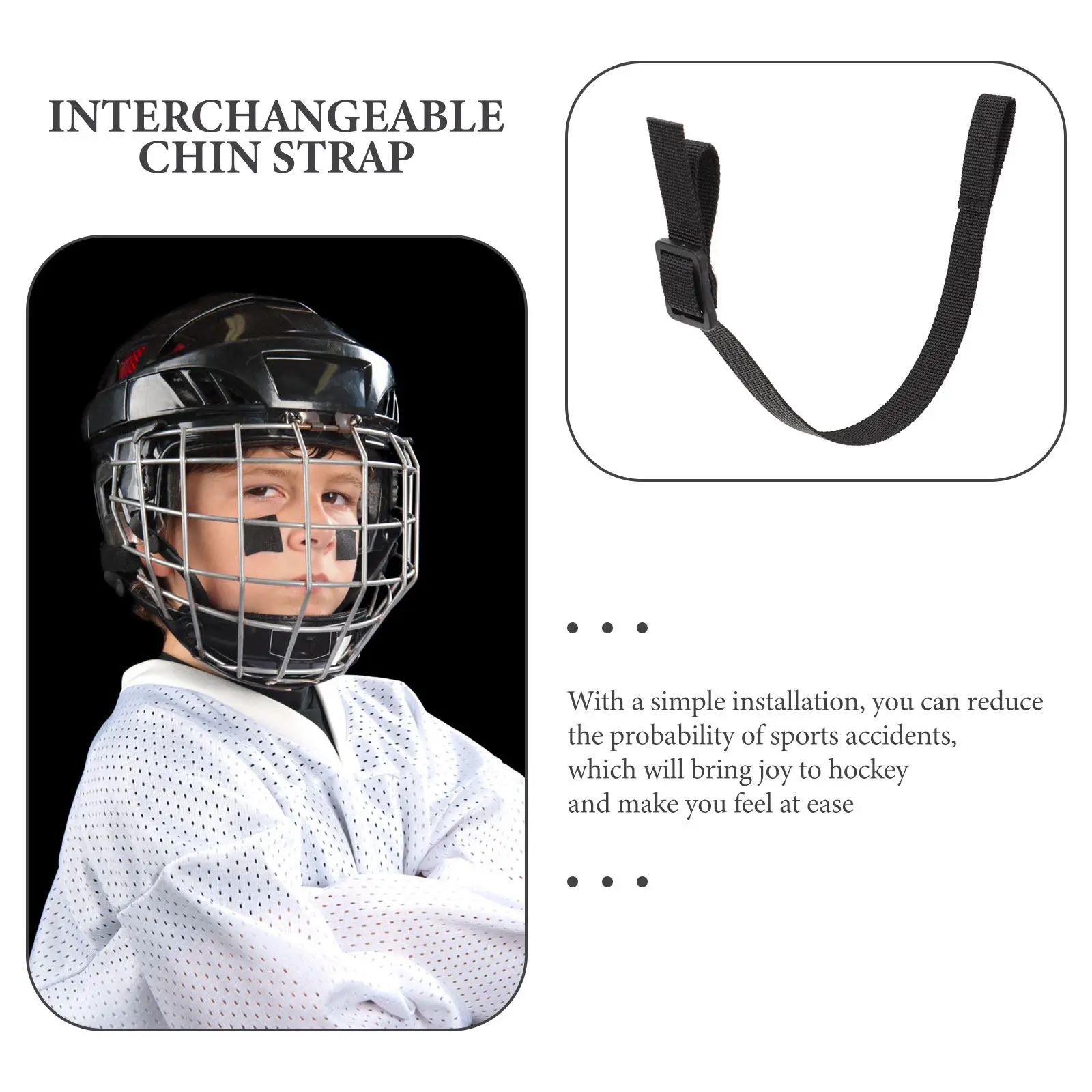 1Set Adjustable Hockey Chin Strap Lightweight Breathable Polyester Under Chin Strap for Hockey Sports Repair Kit
1Set Adjustable Hockey Chin Strap Lightweight Breathable Polyester Under Chin Strap for Hockey Sports Repair Kit