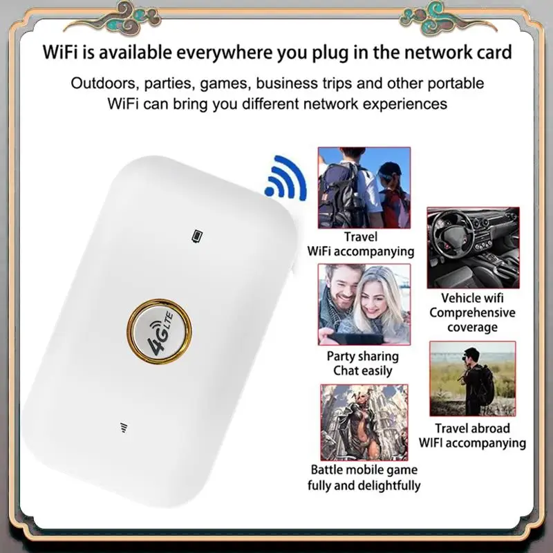 4G-маршрутизатор Wi-Fi-модем Mifi Беспроводной Wi-Fi 150 Мбит/с со слотом для SIM-карты Поддержка 10 пользователей
4G-маршрутизатор Wi-Fi-модем Mifi Беспроводной Wi-Fi 150 Мбит/с со слотом для SIM-карты Поддержка 10 пользователей