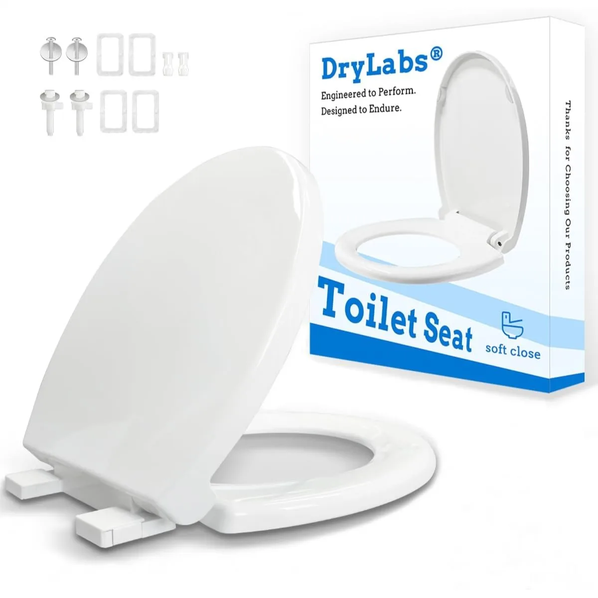 Soft Close Toilet Seat 16.5" - Durable PP, Easy Installation, Fits Most Elongated Toilets, Non-Slip & Scratch-Resistant
Soft Close Toilet Seat 16.5" - Durable PP, Easy Installation, Fits Most Elongated Toilets, Non-Slip & Scratch-Resistant