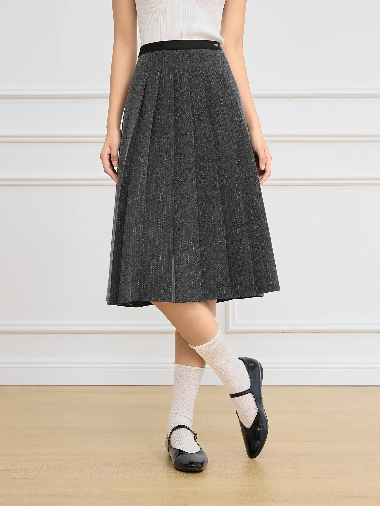 FSLE Gray Pleated Elastic Waist Skirt For Women 2025 Spring New Design Versatile Long Skirt Chic Outfits Streetwear 25FS11299
FSLE Gray Pleated Elastic Waist Skirt For Women 2025 Spring New Design Versatile Long Skirt Chic Outfits Streetwear 25FS11299
