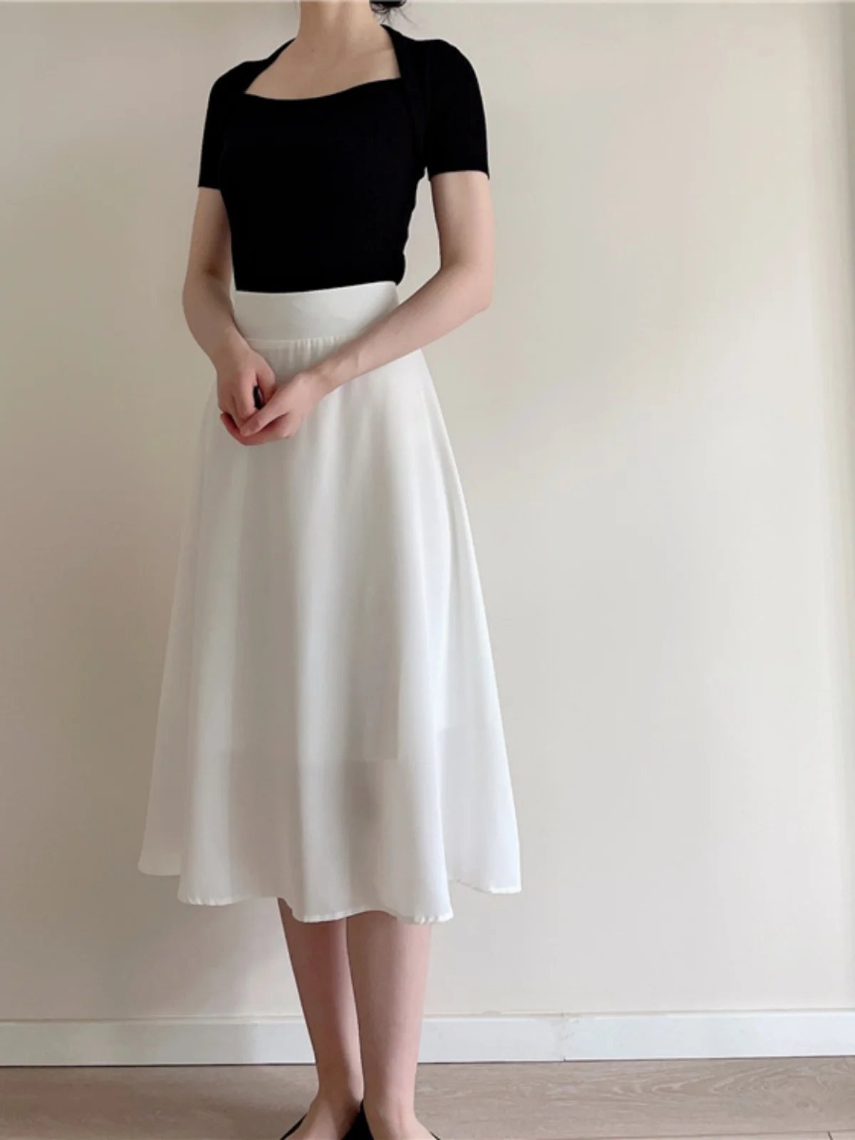 High Waist A-Line Midi Skirt Bla White Hepburn Sle Commute Interview Meet Parents Versatile Women's Skirt Future Store Owner
High Waist A-Line Midi Skirt Bla White Hepburn Sle Commute Interview Meet Parents Versatile Women's Skirt Future Store Owner