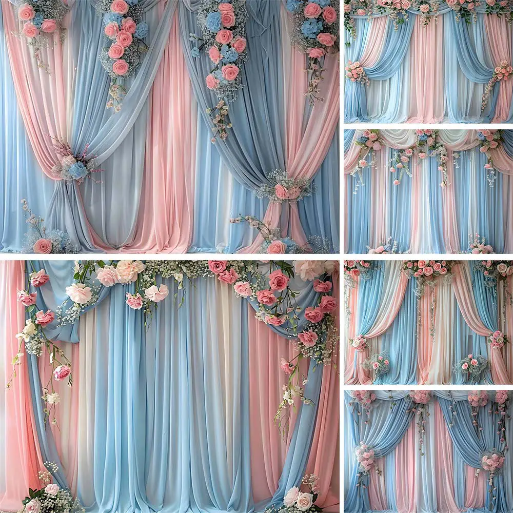 Mocsicka Backdrops for Photography Blue and Pink Curtains Flower Wedding Photo Backgrounds Newborn Photoshoot Props Photo Studio
Mocsicka Backdrops for Photography Blue and Pink Curtains Flower Wedding Photo Backgrounds Newborn Photoshoot Props Photo Studio