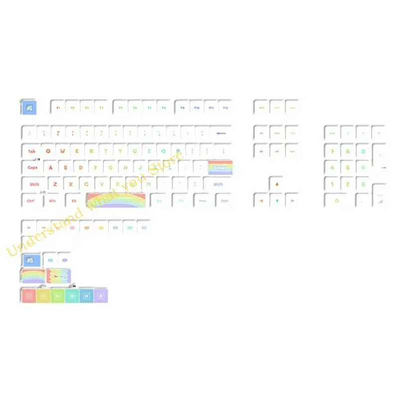 J60A Rainbow Theme Keycaps DyeSub PBT MDA Keycap for 61/68/75/84/87/96/980/104/108 for Mechanical Keyboard 125Keys
J60A Rainbow Theme Keycaps DyeSub PBT MDA Keycap for 61/68/75/84/87/96/980/104/108 for Mechanical Keyboard 125Keys