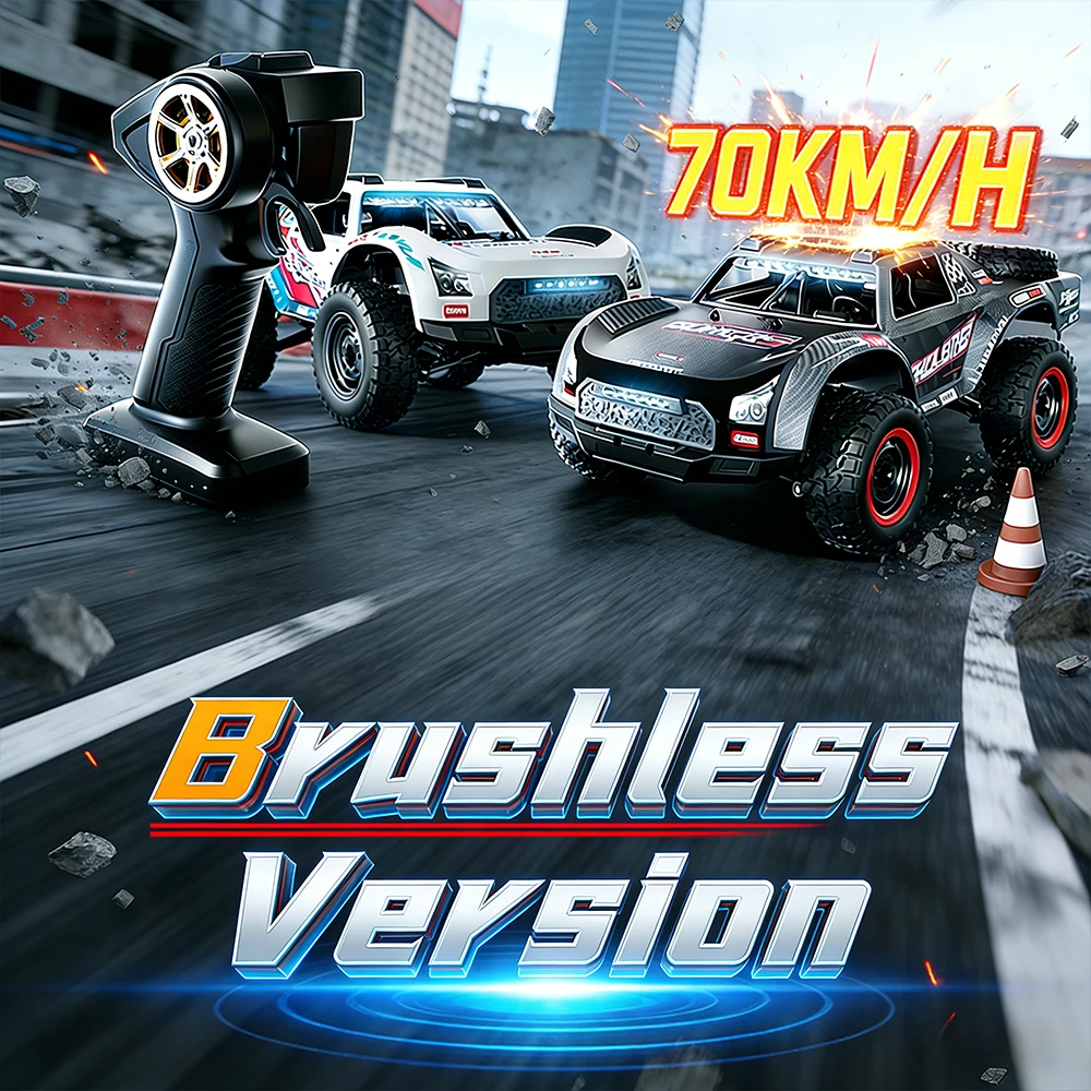 70 km/h 4x4 Off-Road RC Truck 2.4G Brushless Motor High Speed All-Terrain Electric Racing Car Toy for Kids Adults Outdoor Play
70 km/h 4x4 Off-Road RC Truck 2.4G Brushless Motor High Speed All-Terrain Electric Racing Car Toy for Kids Adults Outdoor Play