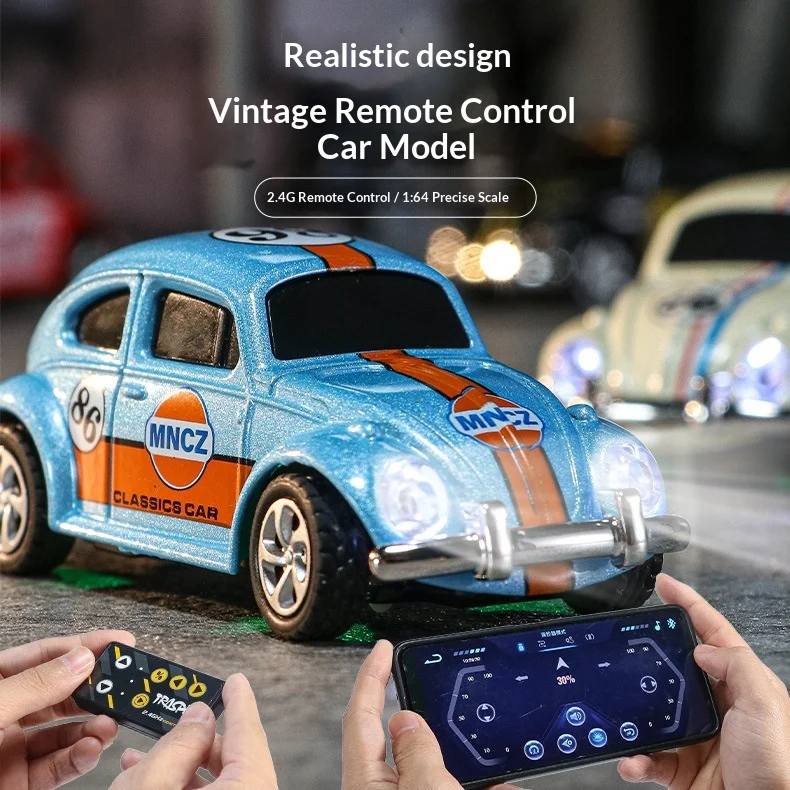 Super Speed Remote Control Drift Car Mini Alloy Wireless Vintage Beetle Adjustable Speed Mobile Phone Controlled For Adult Men
Super Speed Remote Control Drift Car Mini Alloy Wireless Vintage Beetle Adjustable Speed Mobile Phone Controlled For Adult Men
