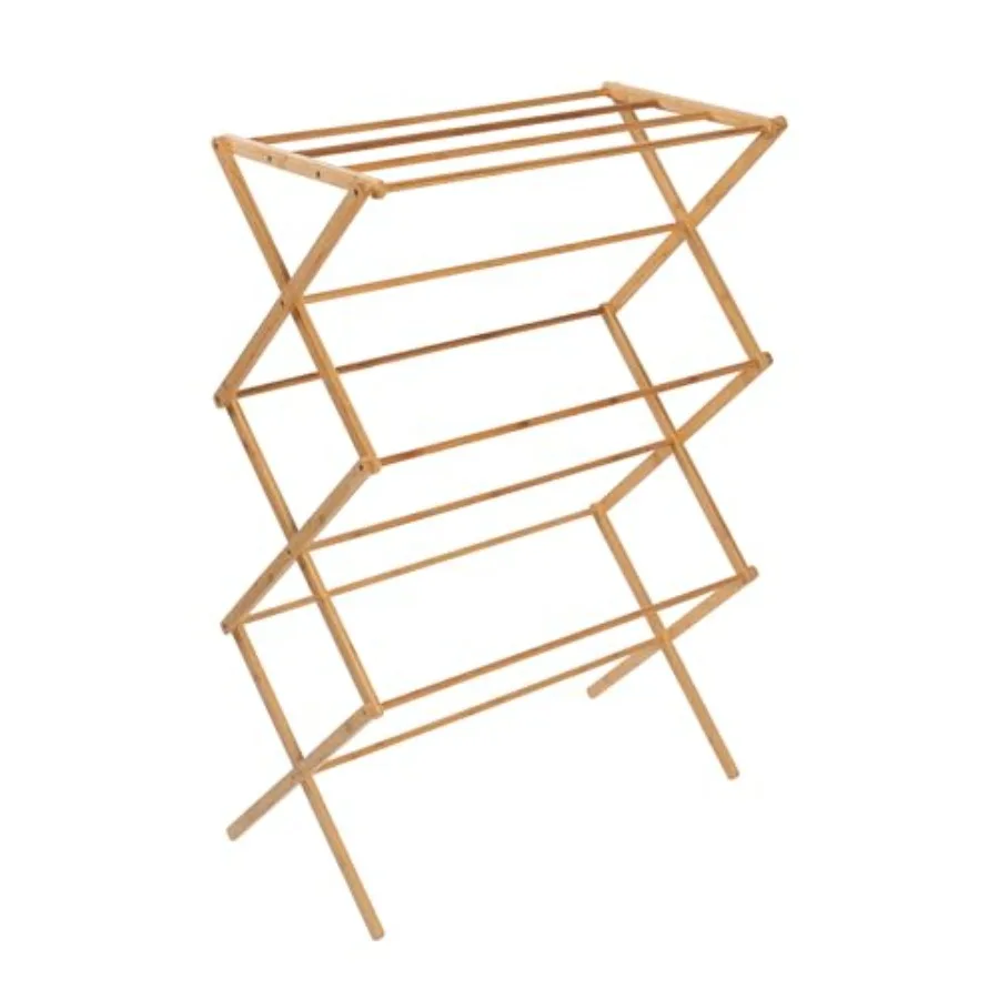 Collapsible Bamboo Drying Rack Sturdy and Foldable Laundry Drying Rack Space-Saving and Portable Clothes Rack for Air-Drying Cl
Collapsible Bamboo Drying Rack Sturdy and Foldable Laundry Drying Rack Space-Saving and Portable Clothes Rack for Air-Drying Cl