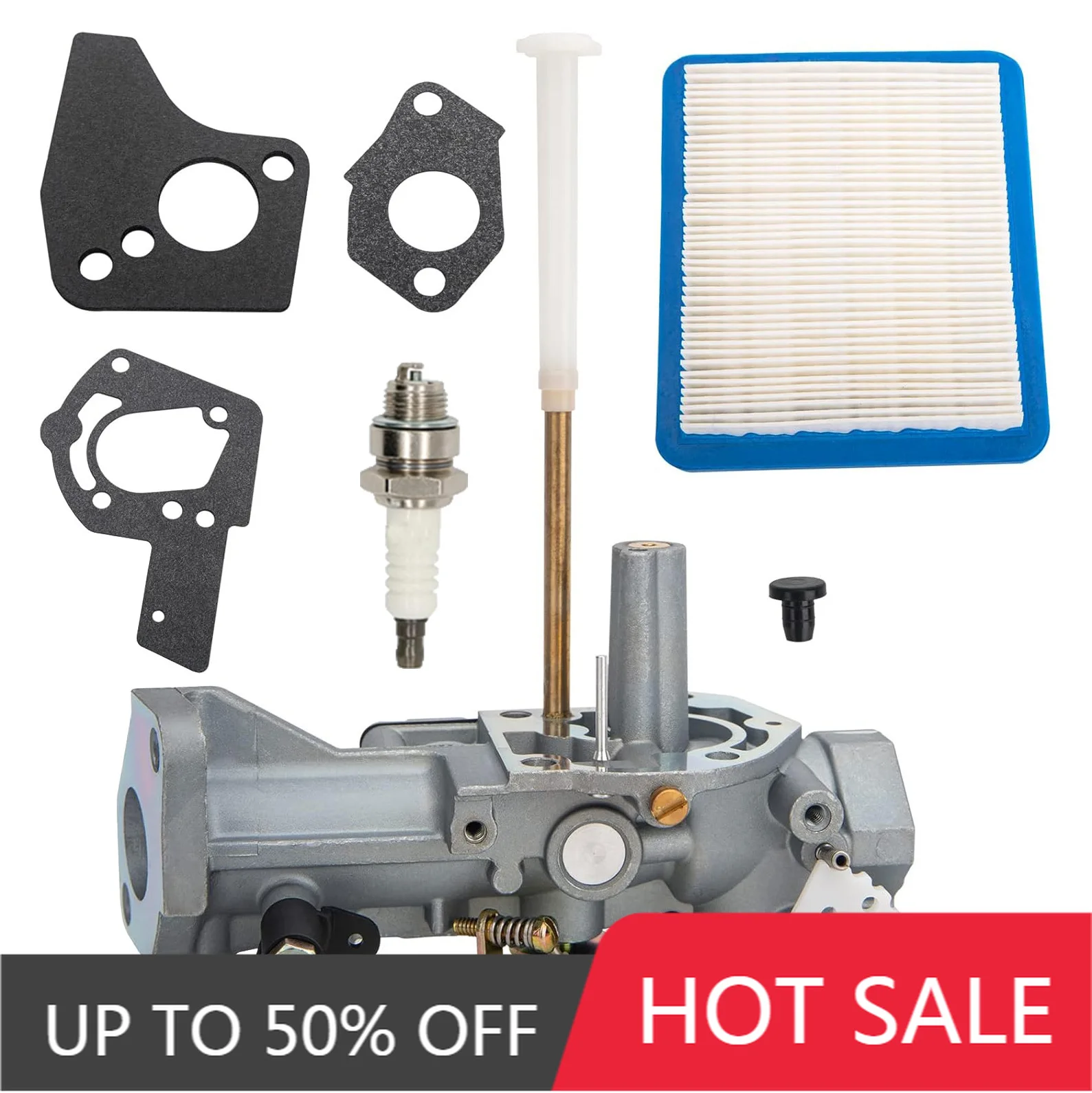 Suitable for 498298 carburetor 692784 495951 492611 490533 135292 tiller, chainsaw kit, lawn mower, weed killer
Suitable for 498298 carburetor 692784 495951 492611 490533 135292 tiller, chainsaw kit, lawn mower, weed killer