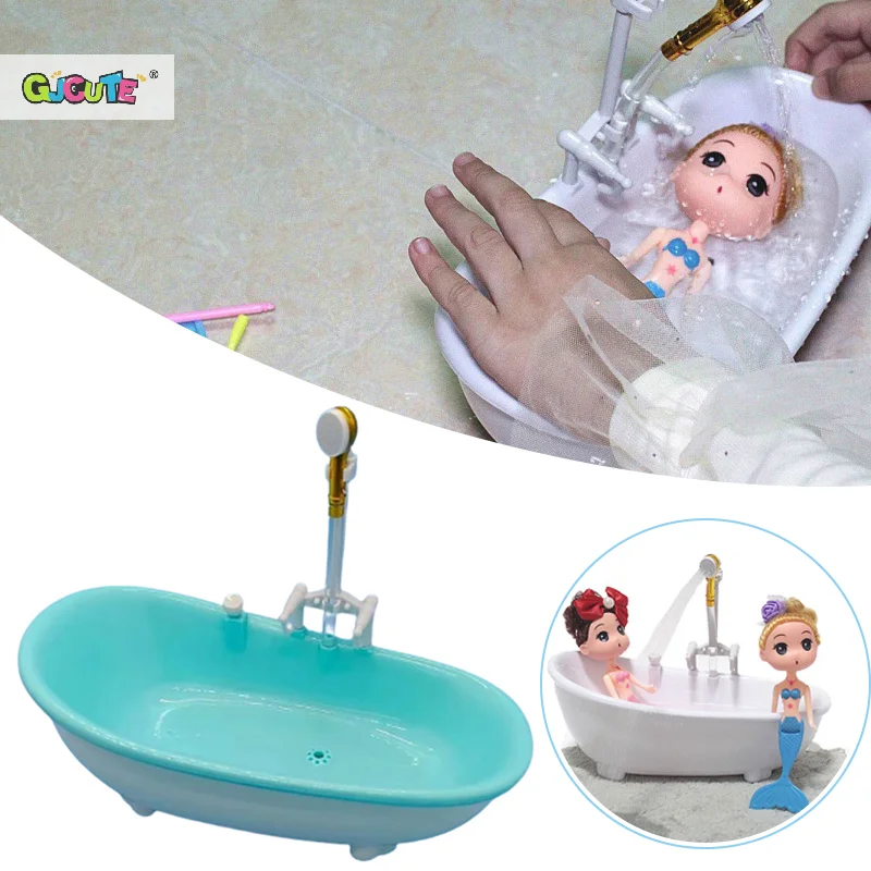 Miniature Simulation Electric Bathtub Doll Accessories Plastic Tub 1:6 Scale Dollhouse Furniture Spraying Water Kids Bathing Toy
Miniature Simulation Electric Bathtub Doll Accessories Plastic Tub 1:6 Scale Dollhouse Furniture Spraying Water Kids Bathing Toy