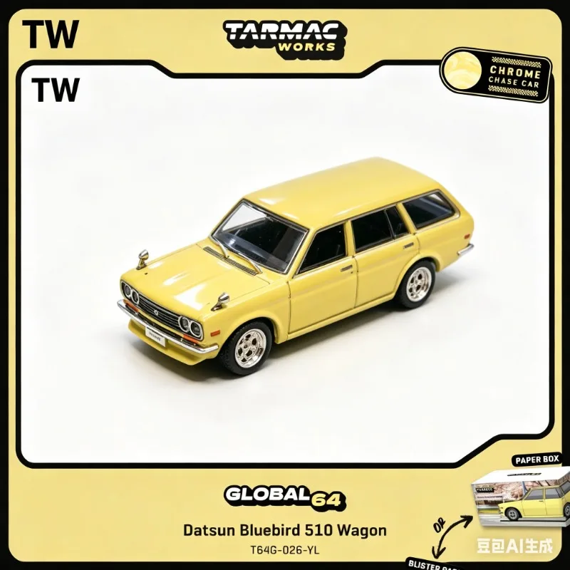TW 1:64 Datsun Bluebird 510 Wagon Yellow Alloy Car Model Alloy Die Casting Car Model, Simulation Static Ornament.
TW 1:64 Datsun Bluebird 510 Wagon Yellow Alloy Car Model Alloy Die Casting Car Model, Simulation Static Ornament.