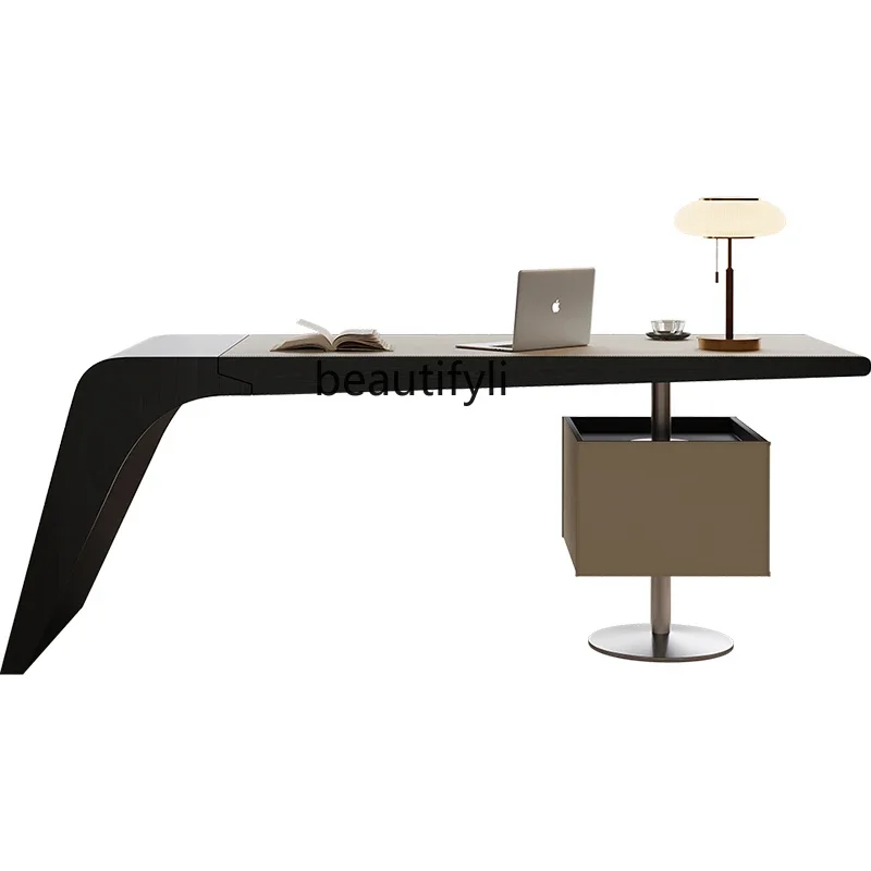 lxSaddle leather desk household Italian solid wood desk simple modern boss table
lxSaddle leather desk household Italian solid wood desk simple modern boss table