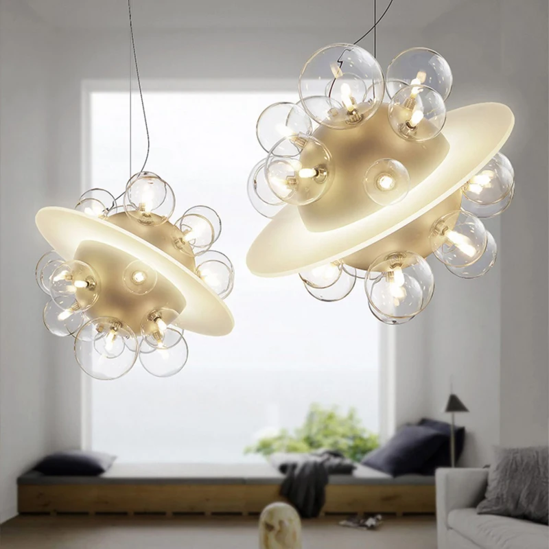 Modern Glass Planet Chandelier Lighting Balls Chandeliers metal LED Pendant Lamp light for Dining Room Living Decoration kitchen
Modern Glass Planet Chandelier Lighting Balls Chandeliers metal LED Pendant Lamp light for Dining Room Living Decoration kitchen
