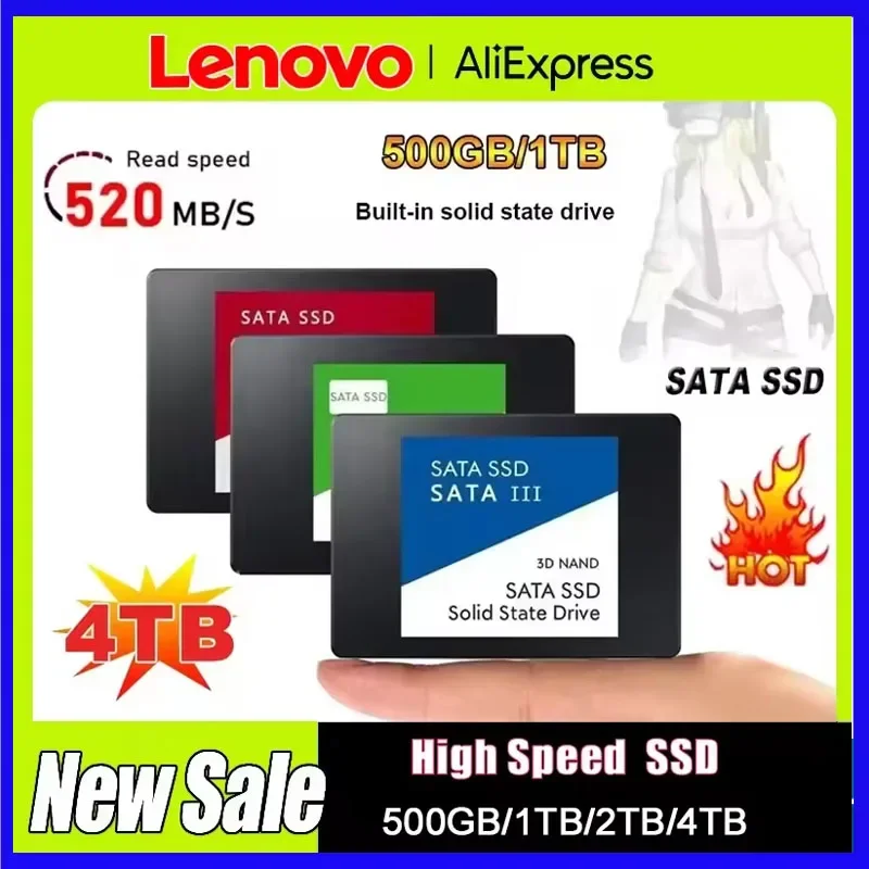 4TB Solid State Disk SSD High Speed 500G 1TB 2TB Internal HDD Hard Drive Sata3 2.5 Inch For Laptop Microcomputer Desktop
4TB Solid State Disk SSD High Speed 500G 1TB 2TB Internal HDD Hard Drive Sata3 2.5 Inch For Laptop Microcomputer Desktop