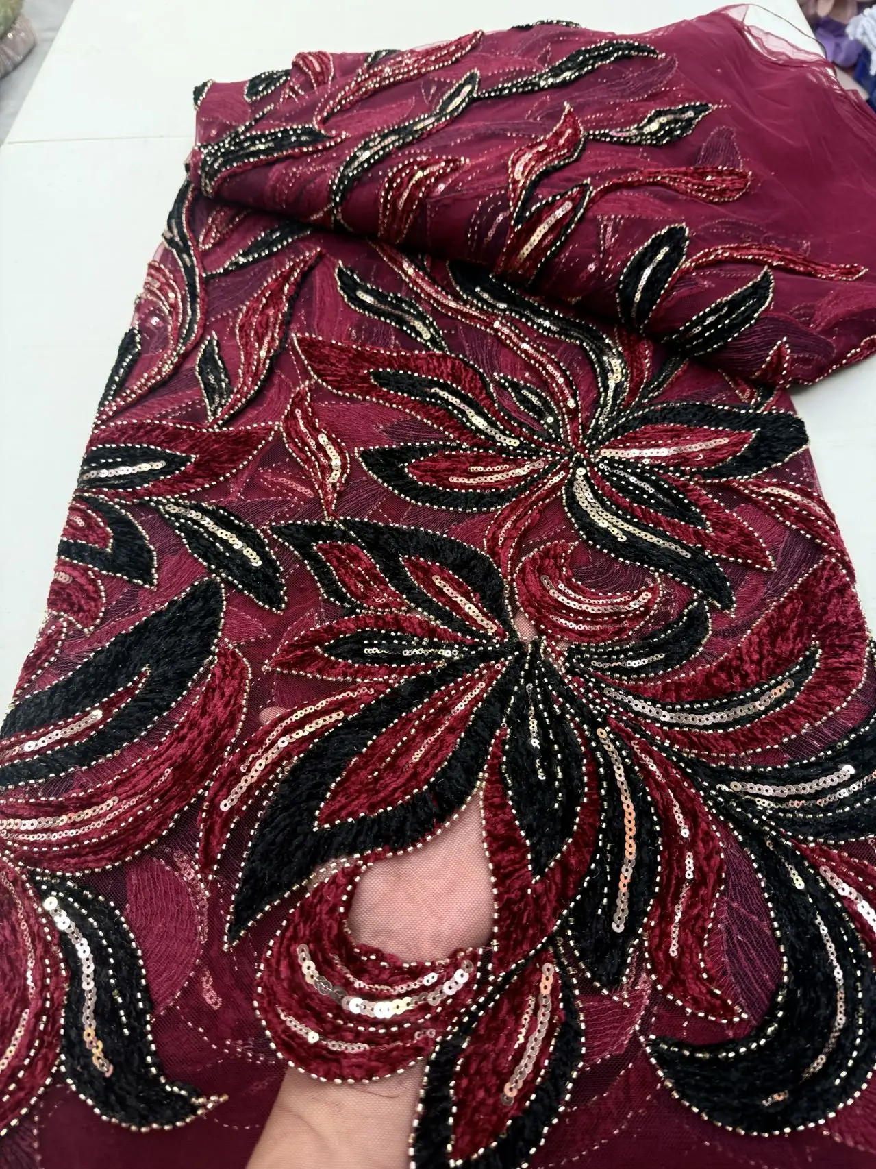 2025 Nigerian Sequins Tulle Lace Fabric High-Quality Embroidery African Net Cloth for Prom Dresses Beads 5 Yards JY492
2025 Nigerian Sequins Tulle Lace Fabric High-Quality Embroidery African Net Cloth for Prom Dresses Beads 5 Yards JY492