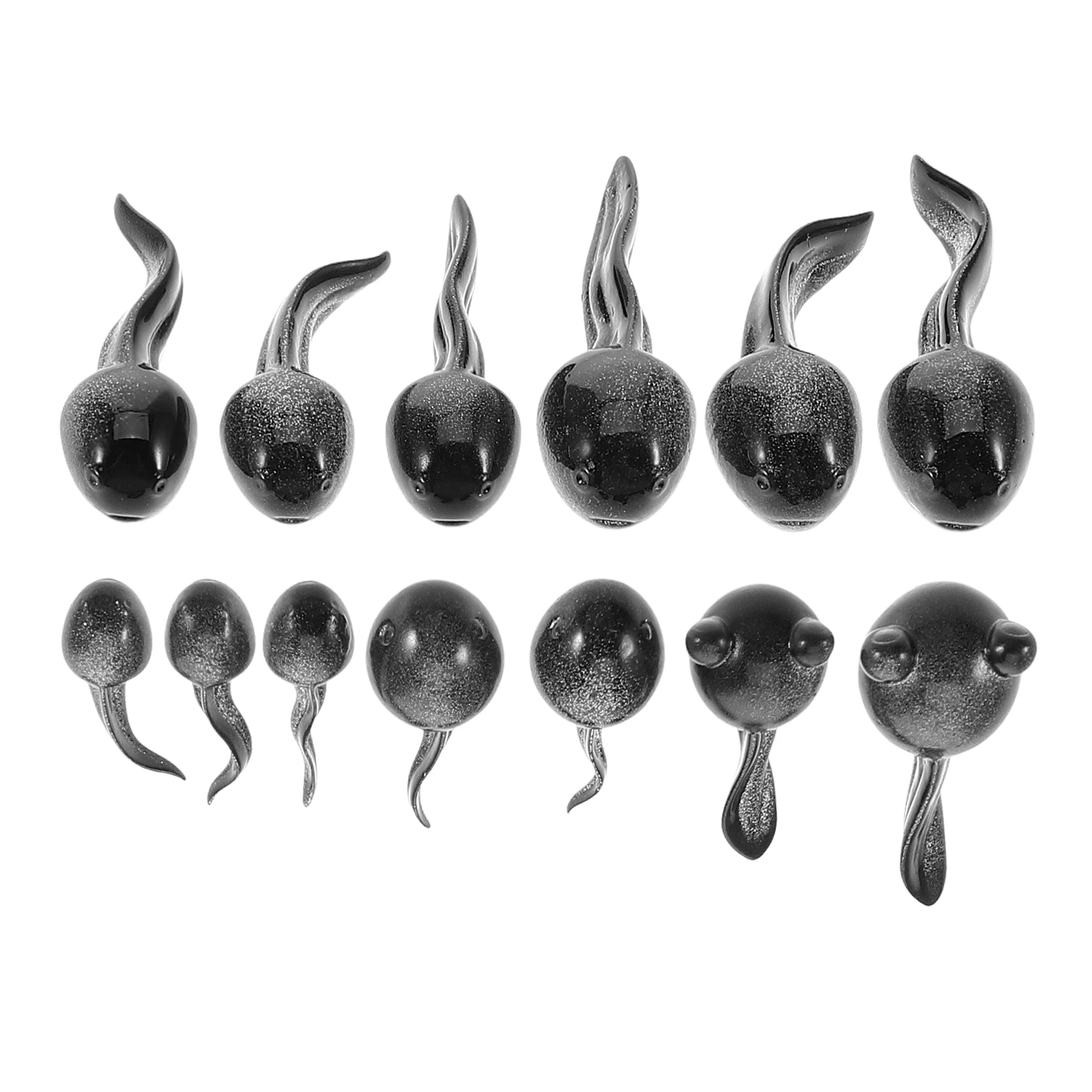 13 Pcs Simulated Tadpole Decorations Mini Animal Resin Figurines Cute Tiny Frog Pond Dollhouse Black Moss Garden DIY Ornament
13 Pcs Simulated Tadpole Decorations Mini Animal Resin Figurines Cute Tiny Frog Pond Dollhouse Black Moss Garden DIY Ornament