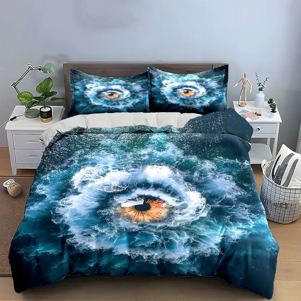 Ocean Eye Art Decor Set Bedding Set with 1 Duvet Cover 2 Pillowcases Single Double King Queen, Gift
Ocean Eye Art Decor Set Bedding Set with 1 Duvet Cover 2 Pillowcases Single Double King Queen, Gift