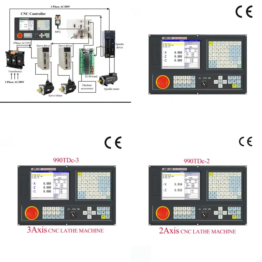 990TDC CNC Lathe Controller for CNC Lathe Machine 2 Axis 3 Axis 4 Axis Motion Control Card with ATC and Macro Function
990TDC CNC Lathe Controller for CNC Lathe Machine 2 Axis 3 Axis 4 Axis Motion Control Card with ATC and Macro Function