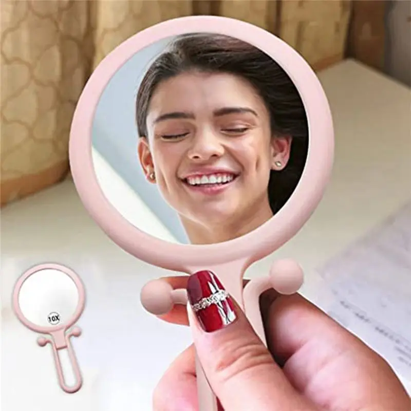 Lively- 10X Handheld Magnifier, Double Sided Folding Makeup Mirror, Portable Handheld Mirror with Adjustable Handle(Pink)
Lively- 10X Handheld Magnifier, Double Sided Folding Makeup Mirror, Portable Handheld Mirror with Adjustable Handle(Pink)