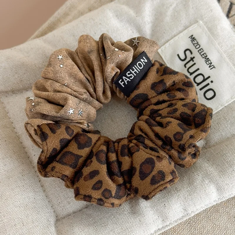 Leopard Print Stars Scrunchie Soft Elastic Hair Tie for Low Ponytail Messy Bun Korean Unique Premium Daily Use for Women Girls
Leopard Print Stars Scrunchie Soft Elastic Hair Tie for Low Ponytail Messy Bun Korean Unique Premium Daily Use for Women Girls