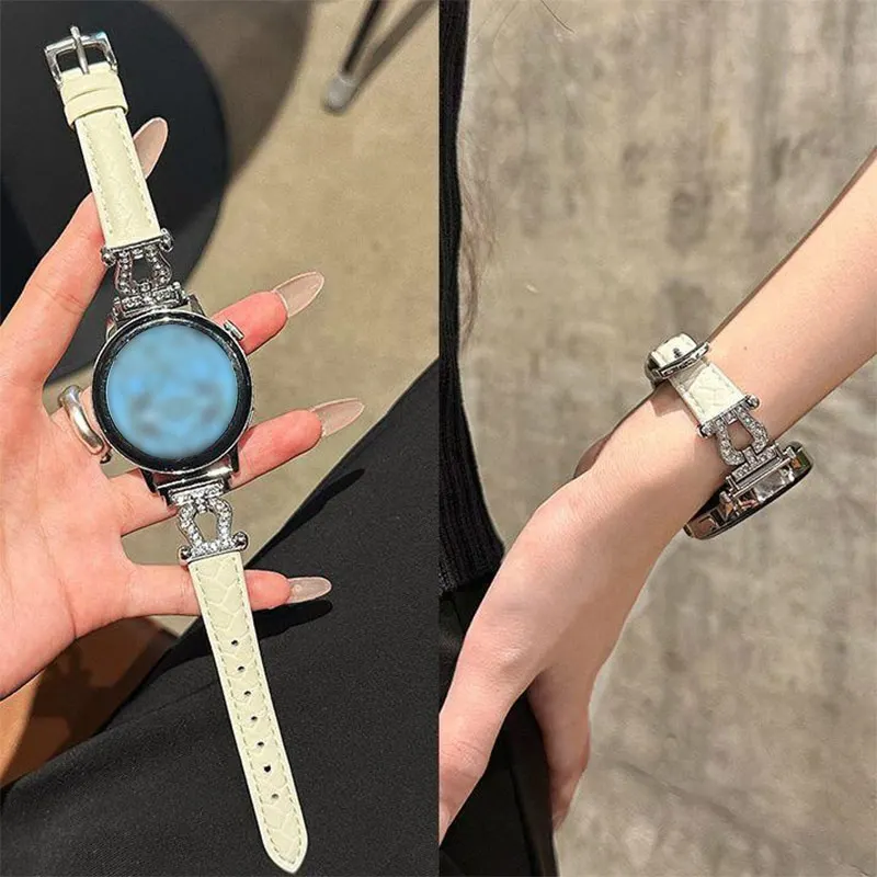 Роскошный ремешок 20 мм 22 мм для Samsung Galaxy watch 4/classic/3/5/5 pro/Active 2, кожаный браслет с бриллиантами, ремешок Huawei Gt 3-pro-2-2e
Роскошный ремешок 20 мм 22 мм для Samsung Galaxy watch 4/classic/3/5/5 pro/Active 2, кожаный браслет с бриллиантами, ремешок Huawei Gt 3-pro-2-2e