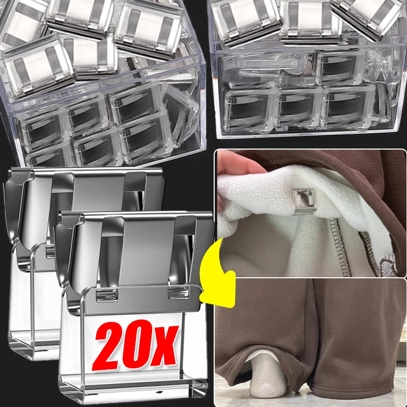 Invisible Leg Shortening Clip Multi-functional Quick Fix Hem Non-Slip Pants Edge Clips Hidden Pants Adjuster Sewing Accessories
Invisible Leg Shortening Clip Multi-functional Quick Fix Hem Non-Slip Pants Edge Clips Hidden Pants Adjuster Sewing Accessories