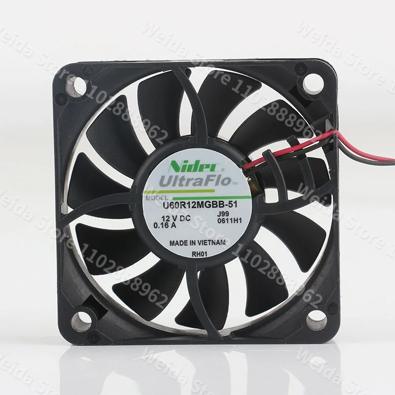 New Original Nidec DC 12V 60X60X15MM 0.16A High air Volume 6CM Silent Two-wire U60R12MGBB-51 cooling fan
New Original Nidec DC 12V 60X60X15MM 0.16A High air Volume 6CM Silent Two-wire U60R12MGBB-51 cooling fan