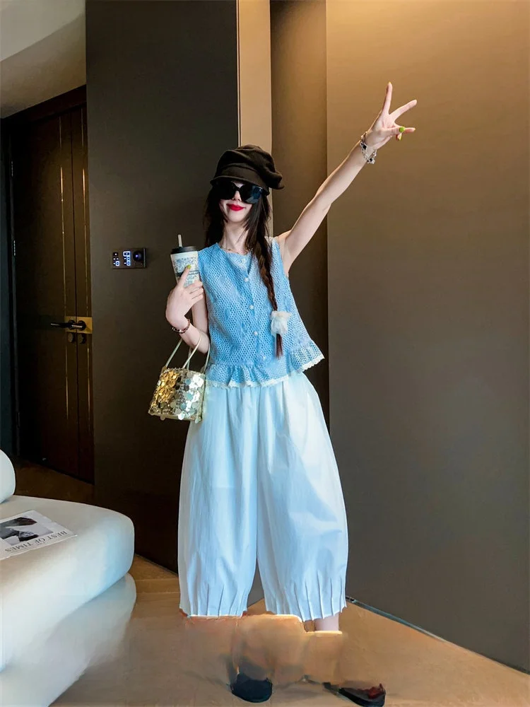 Slimming Effect Casual Pants Wide Leg Straight Cut Thin Summer New Sle Women's Faion Commute Sle Eighteen orts
Slimming Effect Casual Pants Wide Leg Straight Cut Thin Summer New Sle Women's Faion Commute Sle Eighteen orts