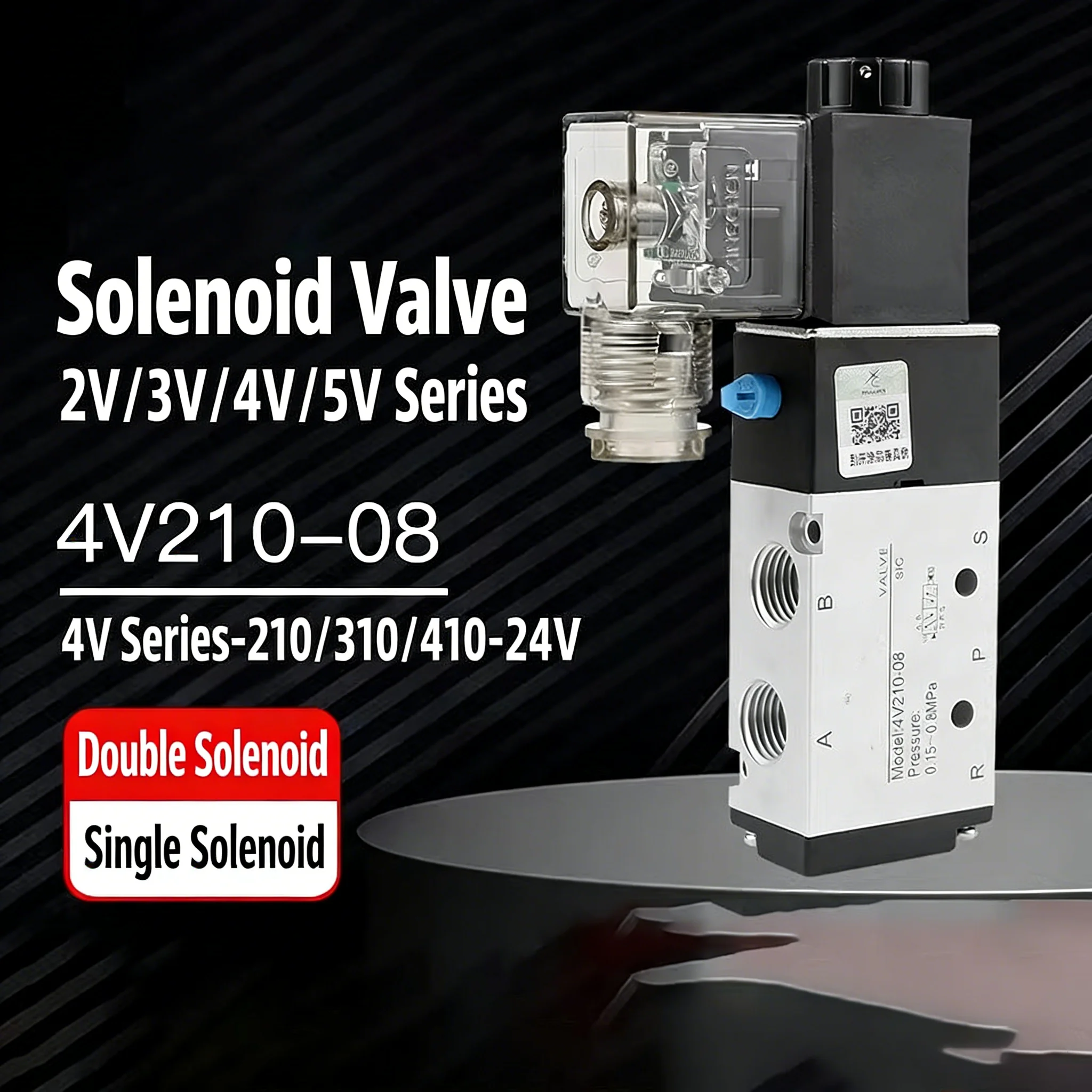 Solenoid Valve 4V210-08 Two-position Five-way AC220V Control Valve 24V Coil 12V Valve Reversing Pneumatic
Solenoid Valve 4V210-08 Two-position Five-way AC220V Control Valve 24V Coil 12V Valve Reversing Pneumatic