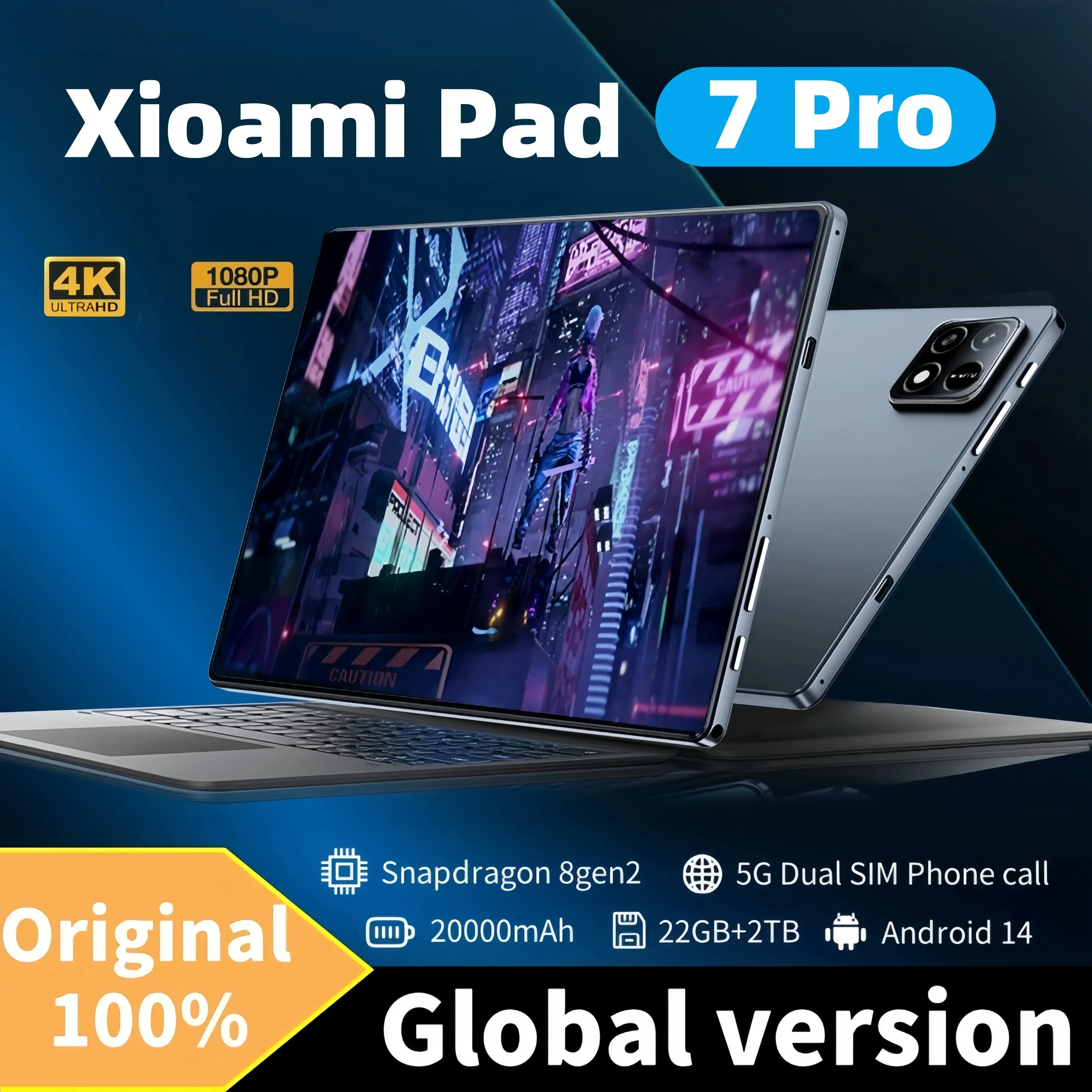 2025 NEW Original MI Pad 7 Pro Tablet 11inch Snapdrago 8gen2 HD 4K Android 14 22GB+2T 20000mAh 5G Dual SIM WiFi GPS Tablet PC
2025 NEW Original MI Pad 7 Pro Tablet 11inch Snapdrago 8gen2 HD 4K Android 14 22GB+2T 20000mAh 5G Dual SIM WiFi GPS Tablet PC