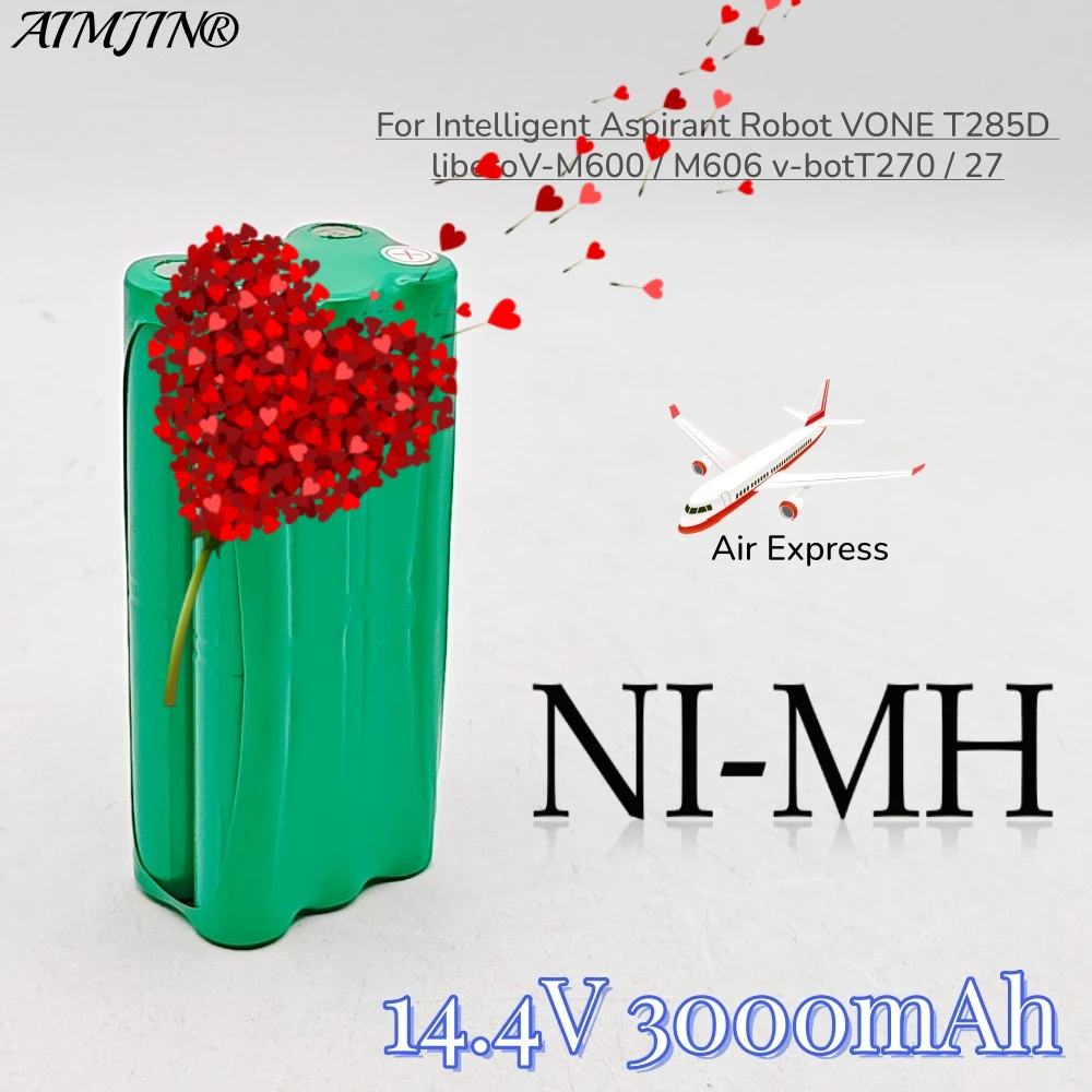 14,4 В 3000 мАч экологически чистый пылесос-робот универсальный аккумулятор для V-M600/M606 V-bot T270/271
14,4 В 3000 мАч экологически чистый пылесос-робот универсальный аккумулятор для V-M600/M606 V-bot T270/271