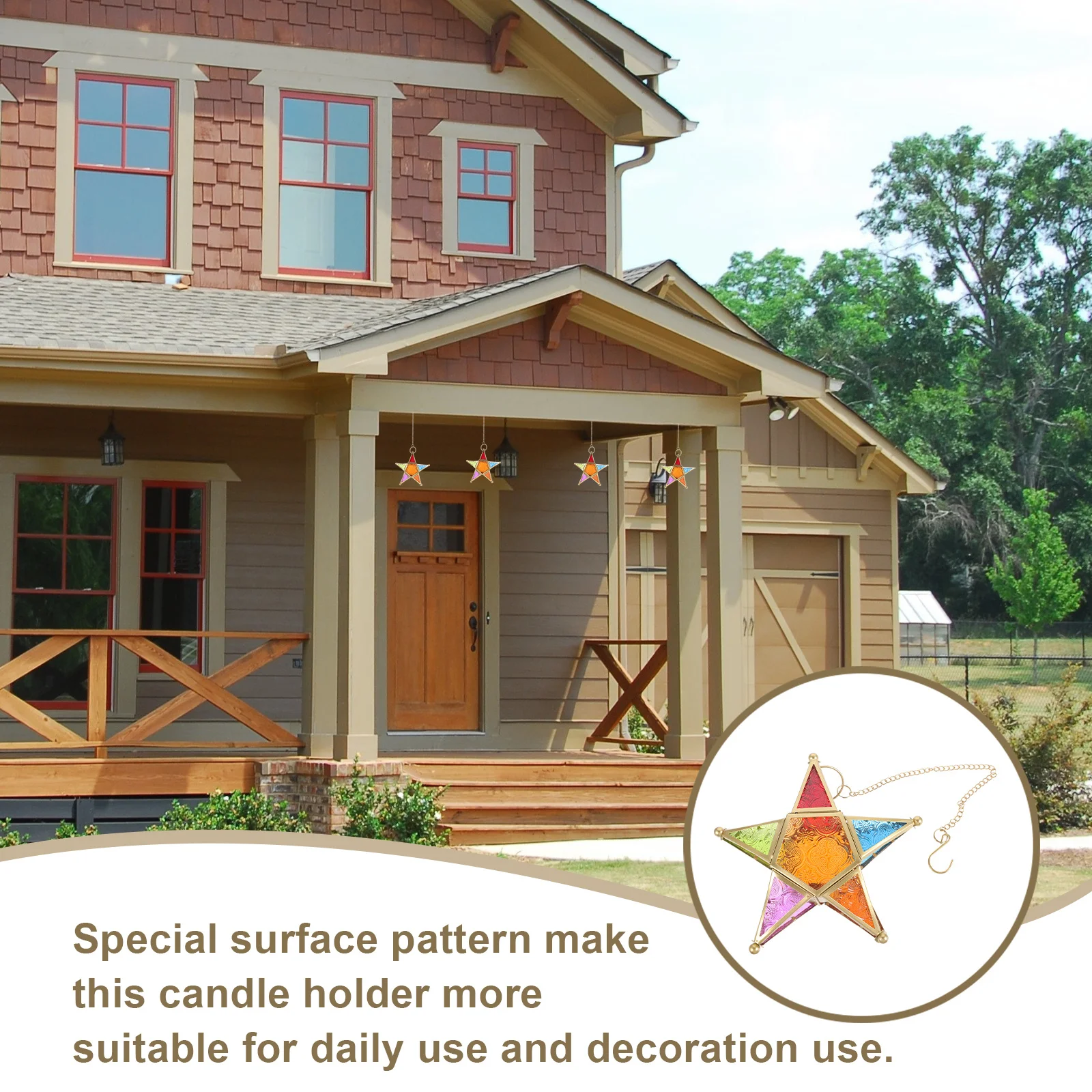 Wrought Iron Color Glass Lantern Moroccan Pentagram Design Golden Finish Decorative Holder for Indoor Outdoor Wedding
Wrought Iron Color Glass Lantern Moroccan Pentagram Design Golden Finish Decorative Holder for Indoor Outdoor Wedding