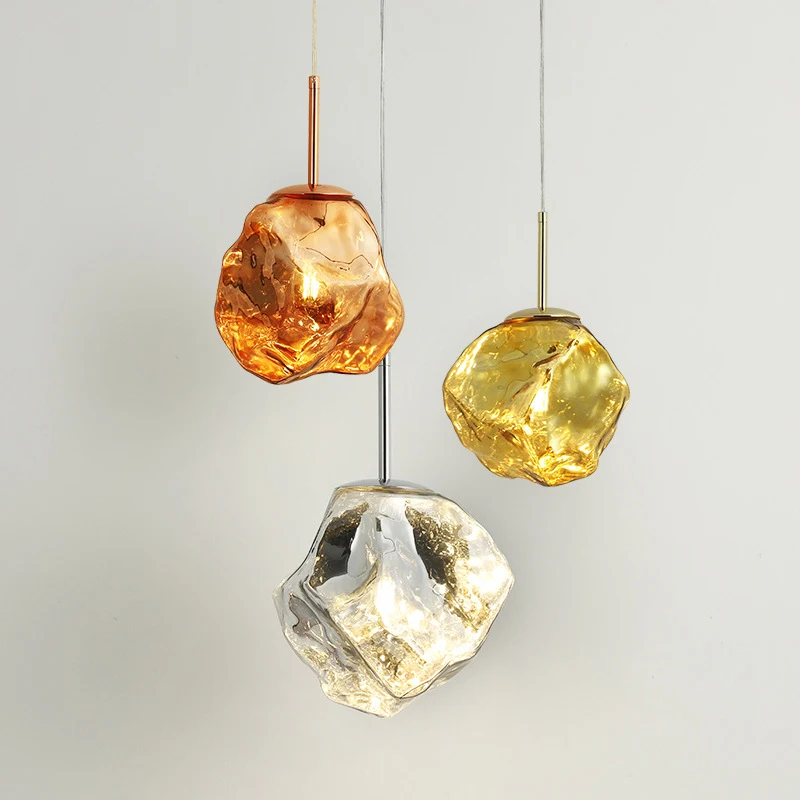 Modern Lava Ice Glass Pendant Lights Led Hanging Lamp for Living Dining Room Corridor Bedroom Bedside Home Decor Lustre Lighting
Modern Lava Ice Glass Pendant Lights Led Hanging Lamp for Living Dining Room Corridor Bedroom Bedside Home Decor Lustre Lighting