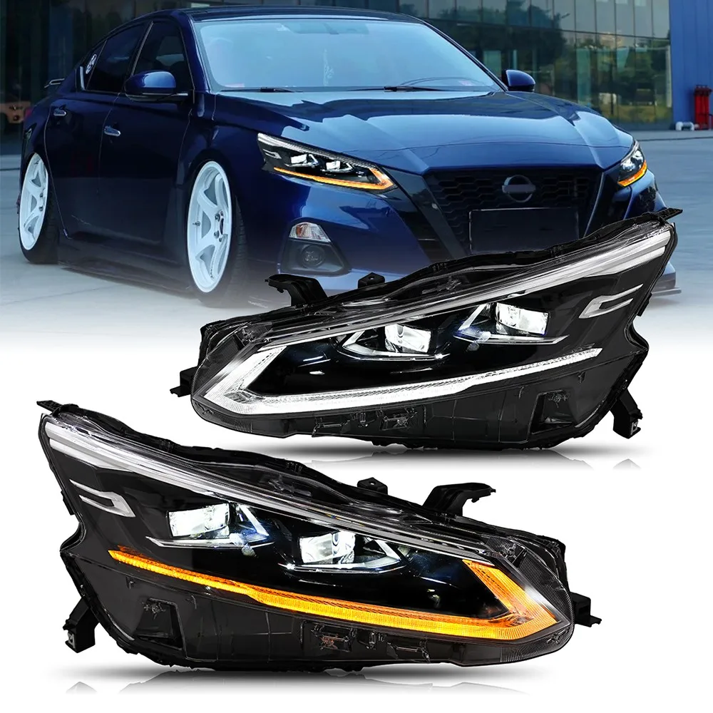 1 комплект светодиодных фар проектора в сборе для Nissan Altima Sedan 2019-2024, передние фары DRL, аксессуары для фар
1 комплект светодиодных фар проектора в сборе для Nissan Altima Sedan 2019-2024, передние фары DRL, аксессуары для фар