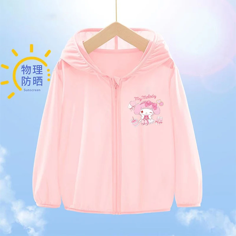 Kuromi Anime Kawaii Sanrio Sunscreen Long Sleeve Clothes Summer New Children Hooded Coat Jacket Breathable Kids Gifts
Kuromi Anime Kawaii Sanrio Sunscreen Long Sleeve Clothes Summer New Children Hooded Coat Jacket Breathable Kids Gifts
