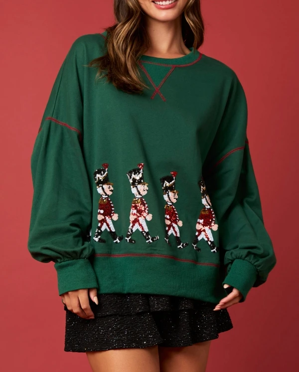 Sweater Pullover Popular 2024 Fashion Christmas Sequin Sports Long Sleeved Casual Round Neck Women's Pullover
Sweater Pullover Popular 2024 Fashion Christmas Sequin Sports Long Sleeved Casual Round Neck Women's Pullover