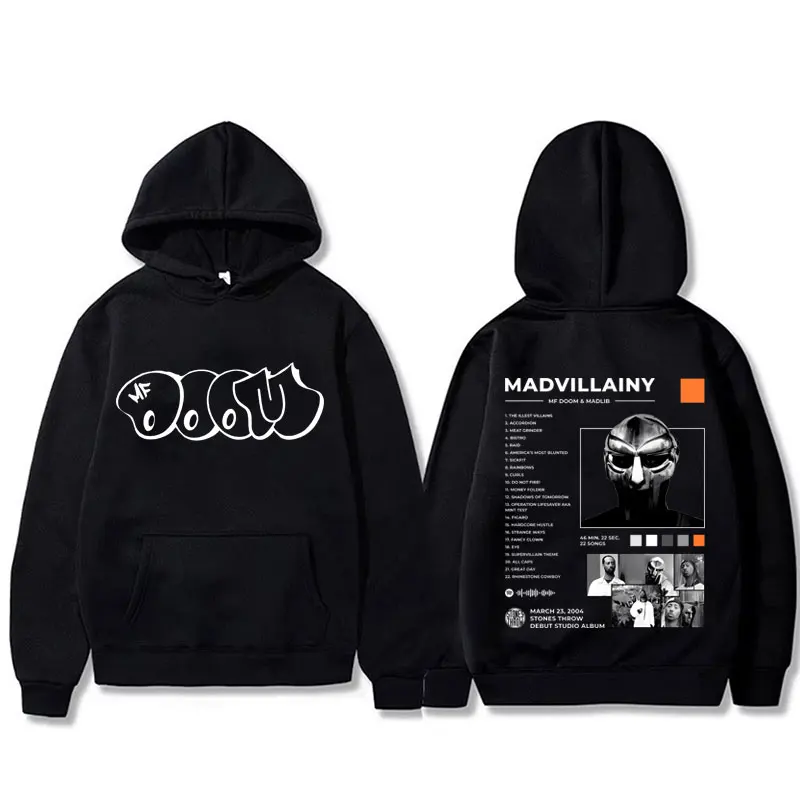 Rapper Madvillain Mf Doom Album Madvillainy Graphic Hoodie Men Women Hip Hop Fashion Oversized Hoodies Man Vintage Sweatshirt
Rapper Madvillain Mf Doom Album Madvillainy Graphic Hoodie Men Women Hip Hop Fashion Oversized Hoodies Man Vintage Sweatshirt