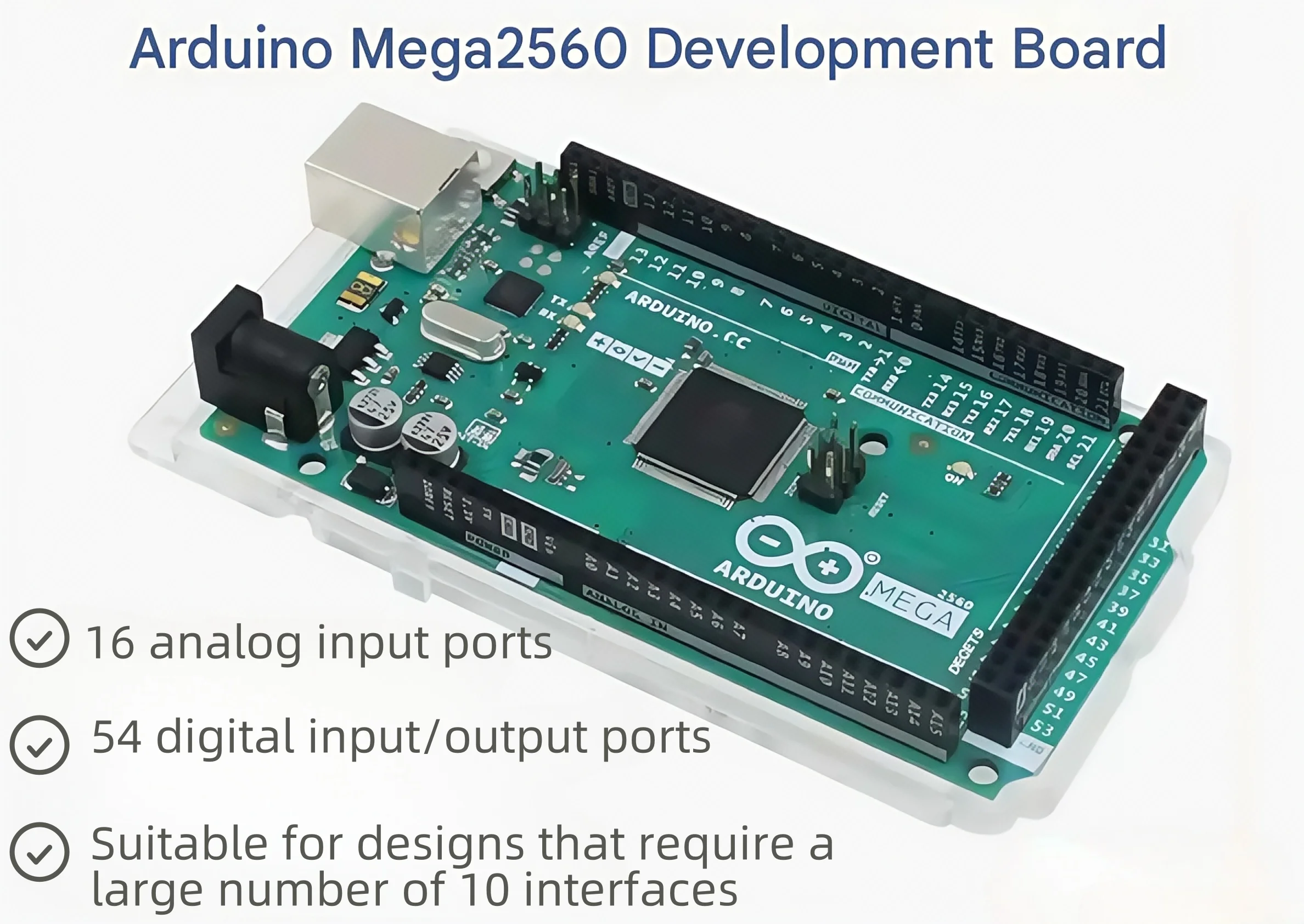 Arduino MEGA2560 R3 development board motherboard microcontroller controller
Arduino MEGA2560 R3 development board motherboard microcontroller controller