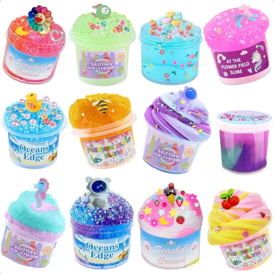 Crunchy Slime Set 12 Packed for er Soft and NonSticky Str Relief Clear Slime Kit Toy DIY Butter Slime Party Favor for Girls Boy
Crunchy Slime Set 12 Packed for er Soft and NonSticky Str Relief Clear Slime Kit Toy DIY Butter Slime Party Favor for Girls Boy