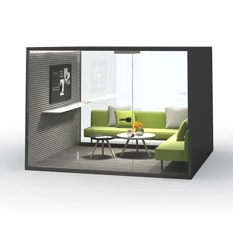 Portable Acoustic Space Glass Door Aluminum Frame, Acoustic Work Office Pod, Environmentally Safe, Durable and Sturdy
Portable Acoustic Space Glass Door Aluminum Frame, Acoustic Work Office Pod, Environmentally Safe, Durable and Sturdy