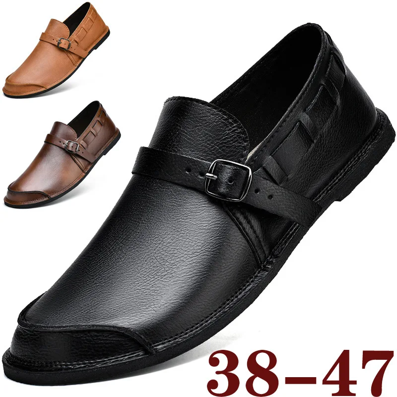 Spring Autumn Breathable Men Loafers Leather Shoes for Men Casual Shoes Soft Sole Driving Shoes Comfort Men Flats Big Size 38-47
Spring Autumn Breathable Men Loafers Leather Shoes for Men Casual Shoes Soft Sole Driving Shoes Comfort Men Flats Big Size 38-47