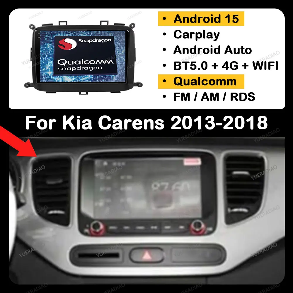 Android 15 Car Radio For Kia Carens 2013 - 2018 Head Unit Multimedia Video Player BT Qualcomm 4G WIFI 2DIN GPS NAVI QLED LTE 5G
Android 15 Car Radio For Kia Carens 2013 - 2018 Head Unit Multimedia Video Player BT Qualcomm 4G WIFI 2DIN GPS NAVI QLED LTE 5G