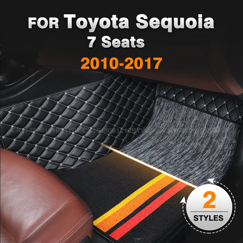 Для Toyota Sequoia (7 мест) 2010-2017 16 15 14 13 12 11 двухслойные автомобильные коврики на заказ, подушечки для ног, аксессуары для интерьера
Для Toyota Sequoia (7 мест) 2010-2017 16 15 14 13 12 11 двухслойные автомобильные коврики на заказ, подушечки для ног, аксессуары для интерьера