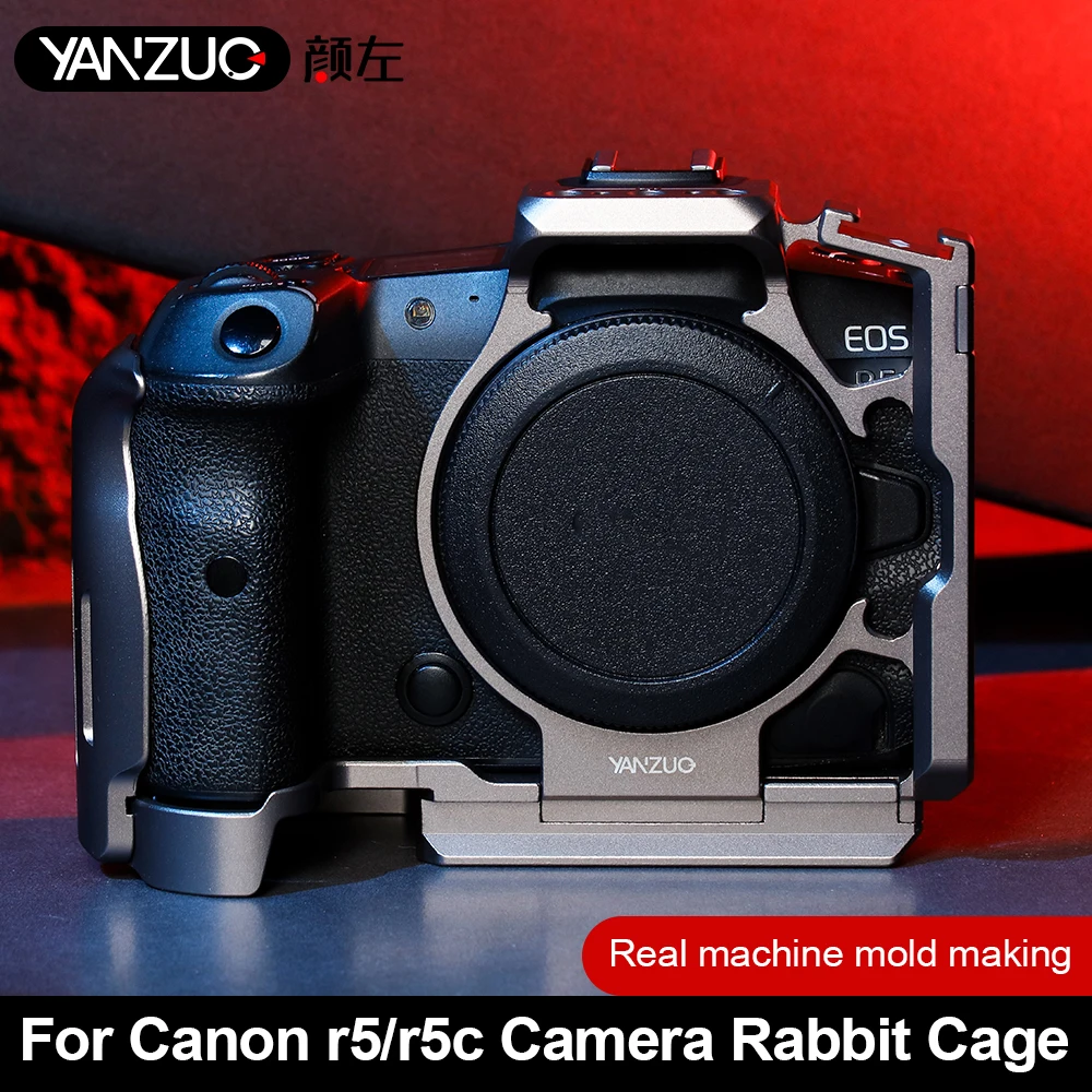 YANZUO подходит для камеры Canon EOS R5 R5C, клетка для кроликов, защитная рамка из алюминиевого сплава, быстрого крепления, стабилизатор камеры
YANZUO подходит для камеры Canon EOS R5 R5C, клетка для кроликов, защитная рамка из алюминиевого сплава, быстрого крепления, стабилизатор камеры