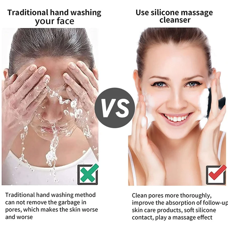 A47F-2Pcs Silicone Face Scrubber ,Soft Silicone Facial Cleansing Brush Clean Pores Facial Massage Cleansing Brush
A47F-2Pcs Silicone Face Scrubber ,Soft Silicone Facial Cleansing Brush Clean Pores Facial Massage Cleansing Brush