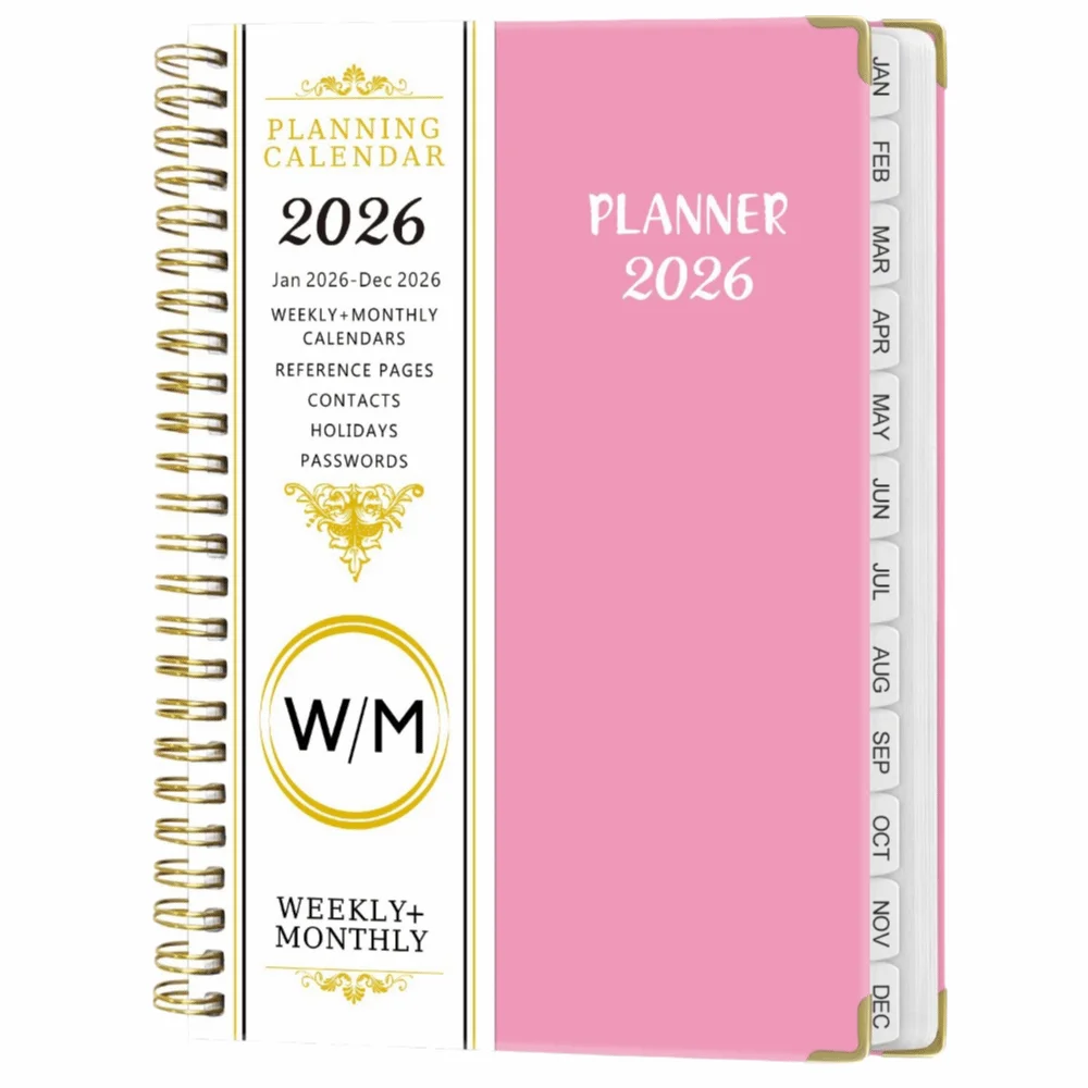 Yearly Schedule 2026 Planner Notebook Spiral Binding A5 Size Office Work Planner 71 Sheet/142 Pages Plan Schedule
Yearly Schedule 2026 Planner Notebook Spiral Binding A5 Size Office Work Planner 71 Sheet/142 Pages Plan Schedule