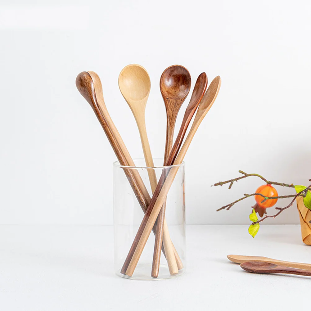 10 Pcs Coffee Milk Stirring Spoon Bamboo Mixing Long Teaspoons Premium Thick Handle Reusable Kitchen Gadgets Easy Wash Perfect
10 Pcs Coffee Milk Stirring Spoon Bamboo Mixing Long Teaspoons Premium Thick Handle Reusable Kitchen Gadgets Easy Wash Perfect