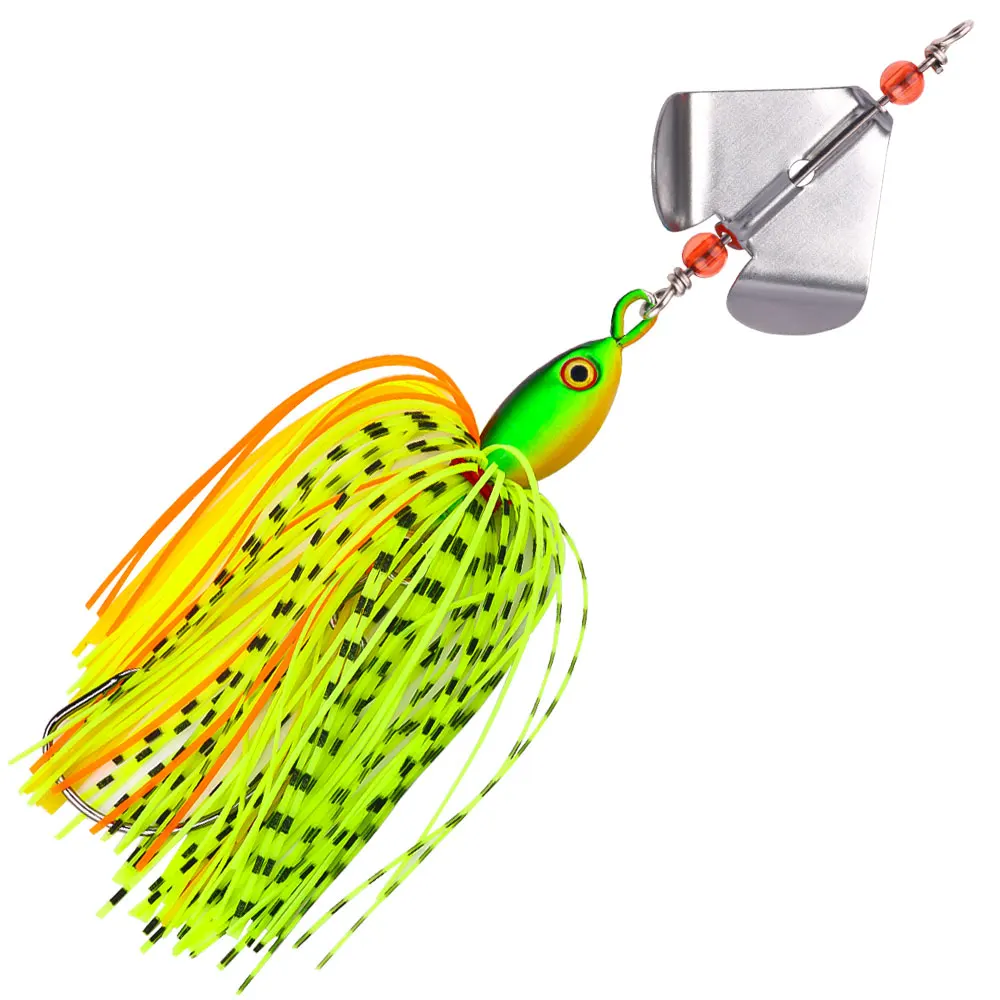 Buzzbait Fishing Lure with Rotating Blade Silicone Skirt Spinner Bait Artificial Wobbler for Bass Pike Walleye
Buzzbait Fishing Lure with Rotating Blade Silicone Skirt Spinner Bait Artificial Wobbler for Bass Pike Walleye