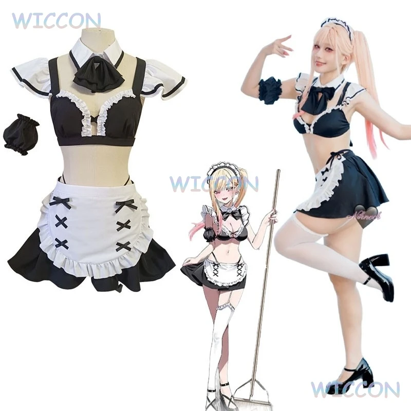 Darling Kitagawa Marin Cosplay Sexy Maid Dress Costume Kitagawa Marin Wig Women Halloween Party Suit Anime My Dress-Up Newly
Darling Kitagawa Marin Cosplay Sexy Maid Dress Costume Kitagawa Marin Wig Women Halloween Party Suit Anime My Dress-Up Newly