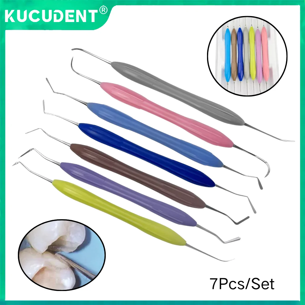 7pcs Double-Head Dental Composite Resin Filling Spatula Aesthetic Restoration Resin Filler Instrument Professional Dentist Tool
7pcs Double-Head Dental Composite Resin Filling Spatula Aesthetic Restoration Resin Filler Instrument Professional Dentist Tool