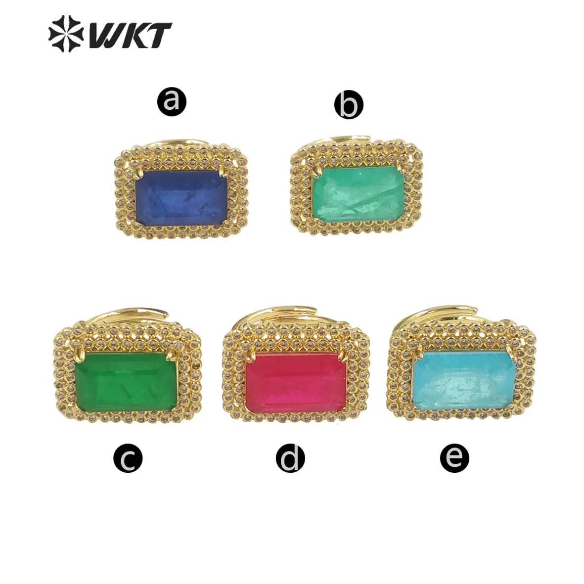 WT-MR023 Colorful Spinel Gemstone Prong Setting With 18K Real Gold Square Saphire Women Ring In Adjustable Size For Party
WT-MR023 Colorful Spinel Gemstone Prong Setting With 18K Real Gold Square Saphire Women Ring In Adjustable Size For Party